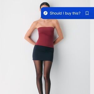 Purple Aritzia contour tube top